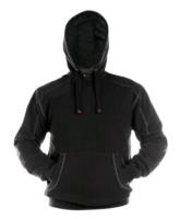 Sweatshirt hoodie versterkt zwart/zwart Indy